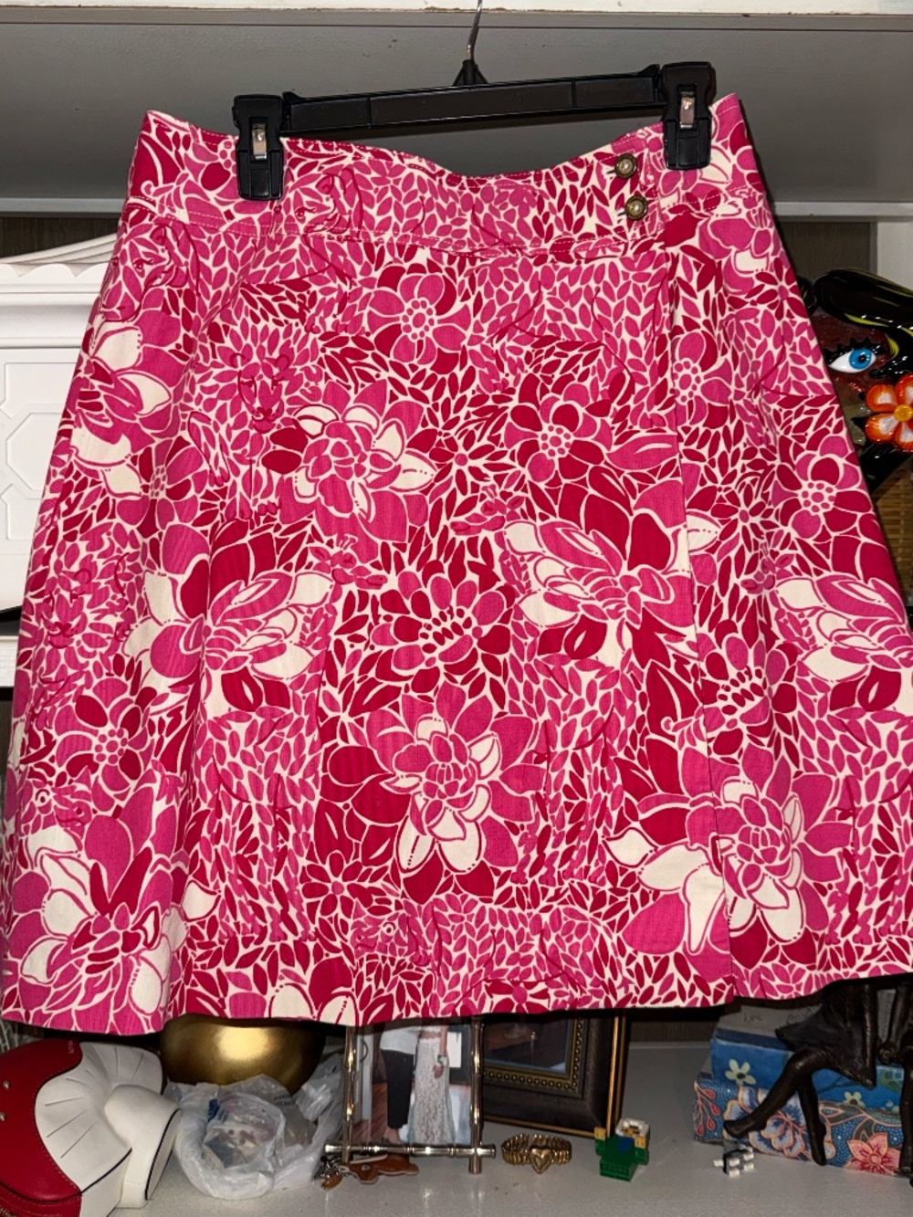 Lilly Pulitzer white tag corduroy skirt sz 8 pink white - Picture 2 of 4